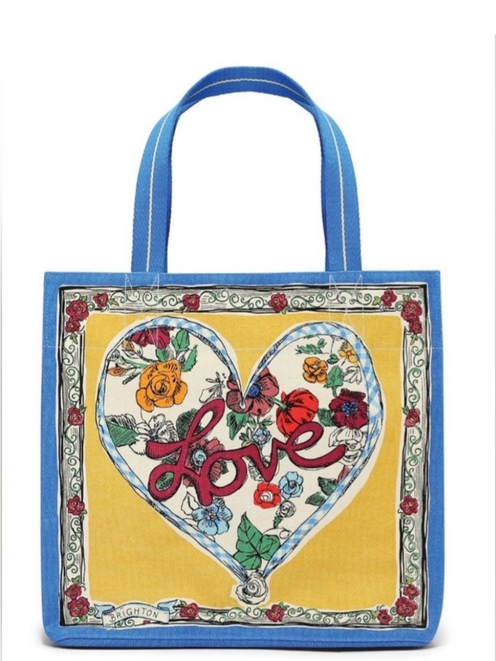 Brighton NWOT “Tied with Love” Canvas Tote